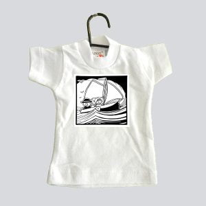 Mini T-shirt zeilbootje